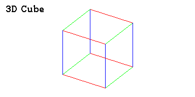 A 3D cube